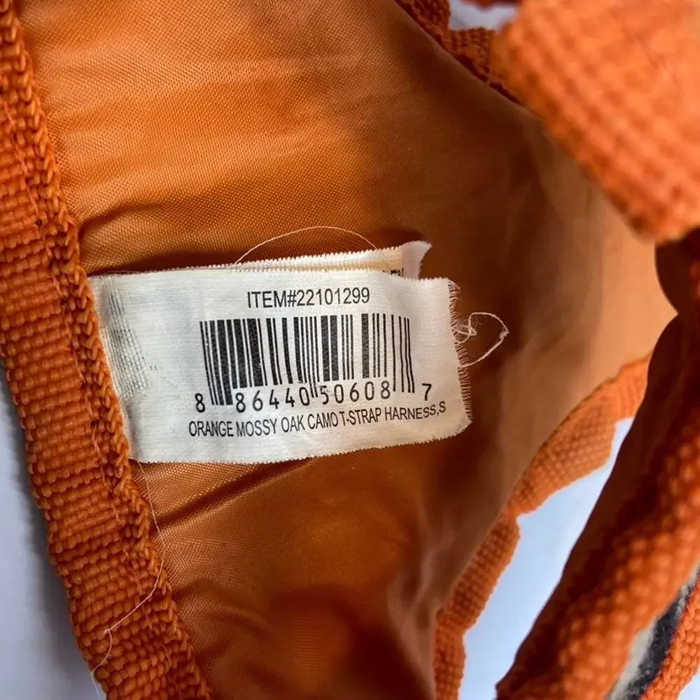 Mossy Oak Small Orange Dog Harness